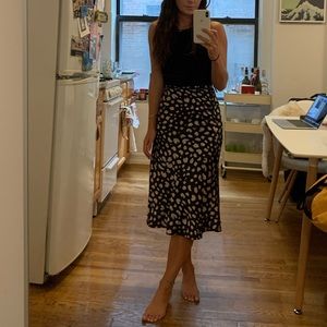 Spotted Midi Skirt by Whyte Valentyne